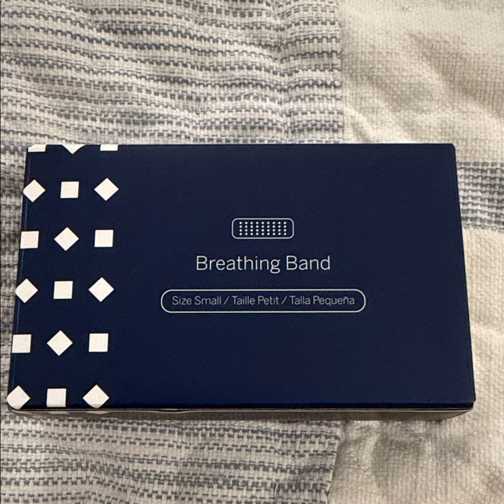 Navy Blue Breathing Band by [Brand]